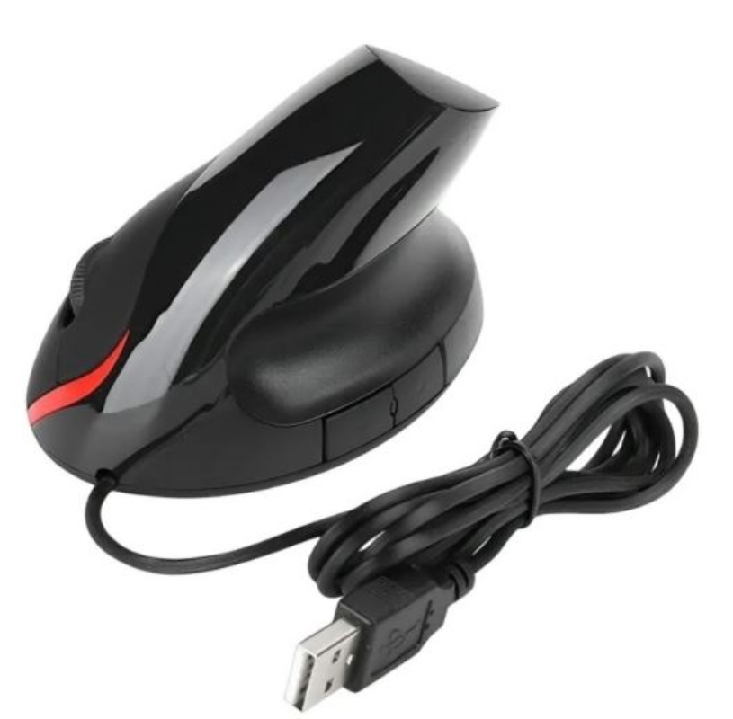 MOUSE INALÁMBRICO OPTICO VERTICAL ERGONÓMICO RF PC SMART TV - 1