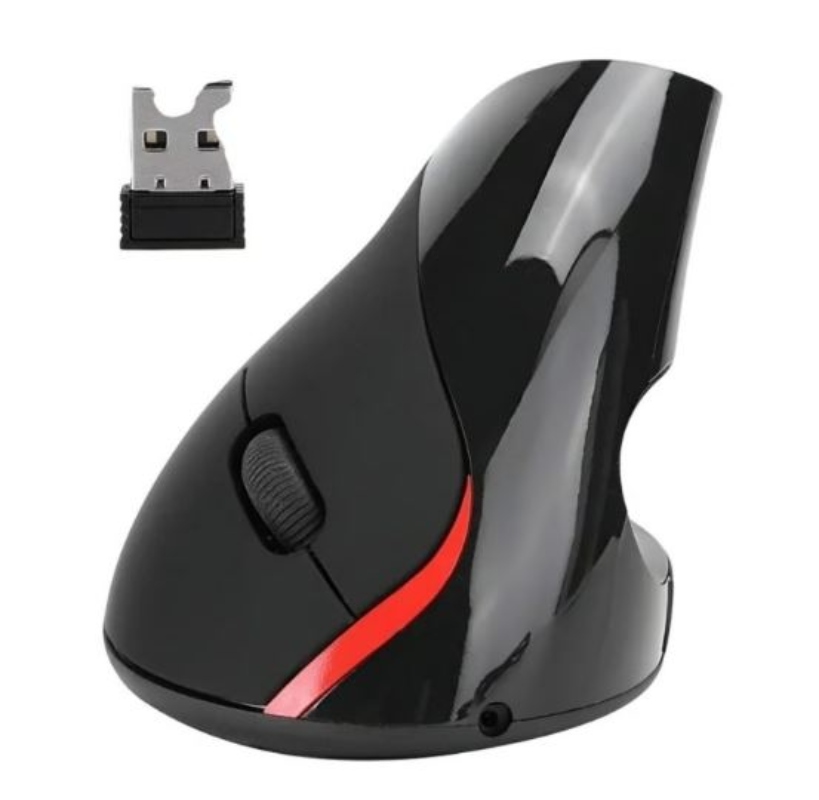 MOUSE INALÁMBRICO OPTICO VERTICAL ERGONÓMICO RF PC SMART TV - 3