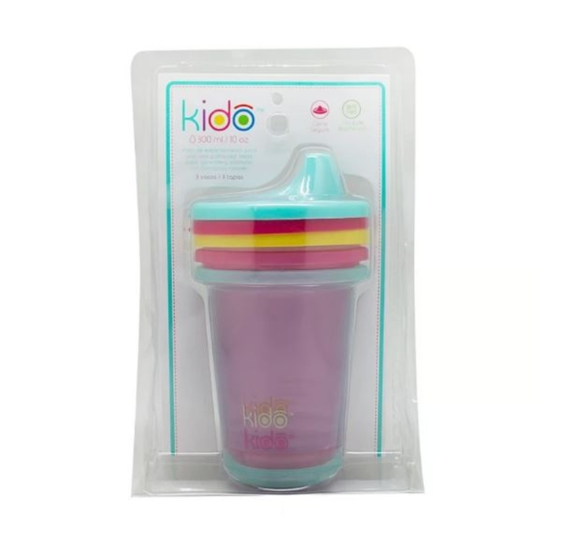 SET 3 VASOS REUSABLE CUPS KEEP KIDO - MOD 2 - 3