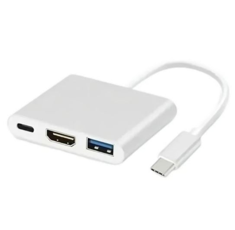 ADAPTADOR HUB 3 EN 1 USB TIPO C A USB-C HDMI USB 3.0 4K - 2
