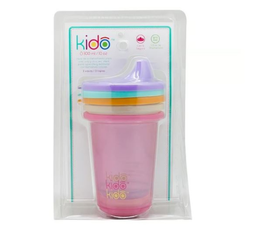 SET 3 VASOS REUSABLE CUPS KEEP KIDO - MOD 1 - 1