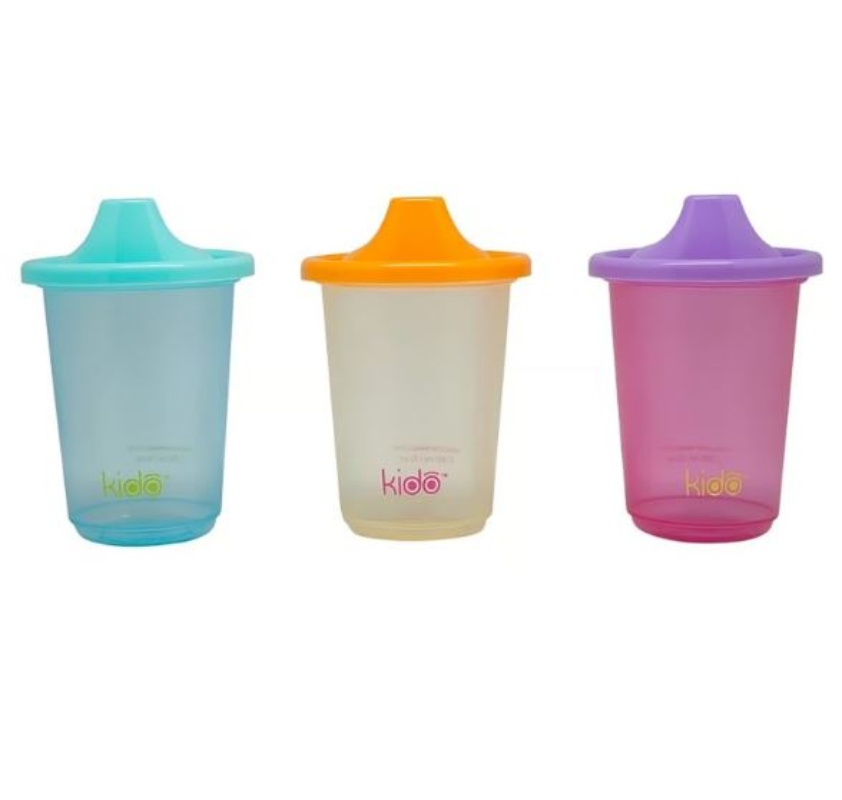 SET 3 VASOS REUSABLE CUPS KEEP KIDO - MOD 1 - 3