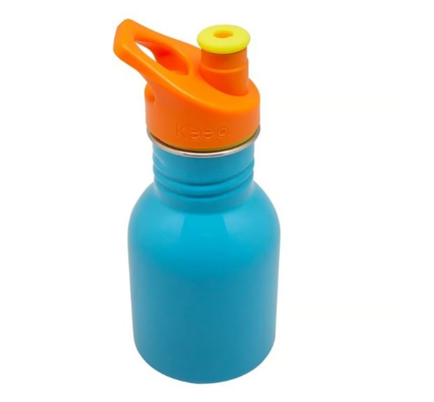 BOTELLA METALICA 335ML KEEP KIDO - CELESTE - 2