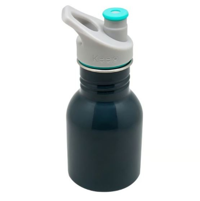 BOTELLA METALICA 335ML KEEP KIDO - NEGRO - 2