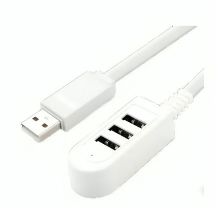 SPLITTER HUB USB X3 ALARGADOR ZAPATILLA USB 2.4A 1.20 MTS - 1