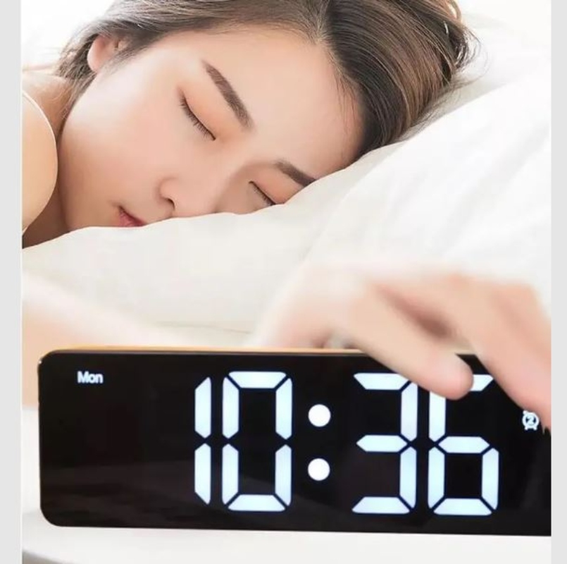 RELOJ DESPERTADOR LED FECHA TEMPERATURA ALARMA DS-6625 - 3