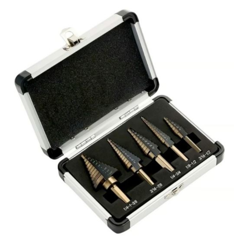 BROCAS OEM CONICAS PASO A PASO COBALTO + MALETA - 1
