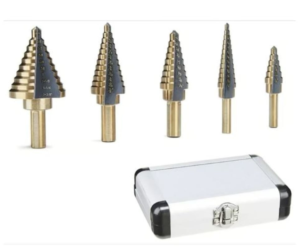BROCAS OEM CONICAS PASO A PASO COBALTO + MALETA - 3