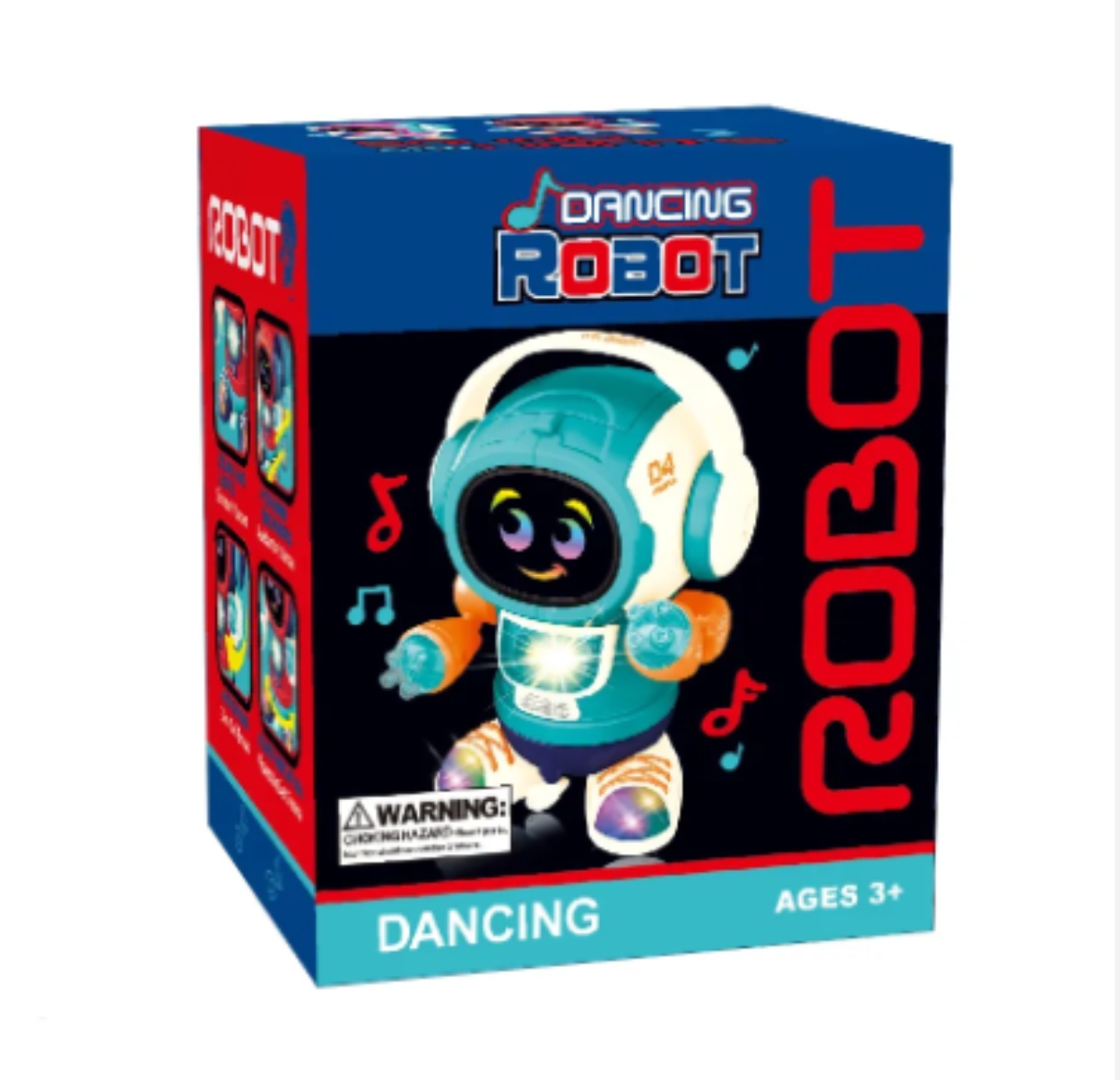 JUGUETE ROBOT CAMINA SONIDO LUZ ROTACIÓN BAILARÍN - 3