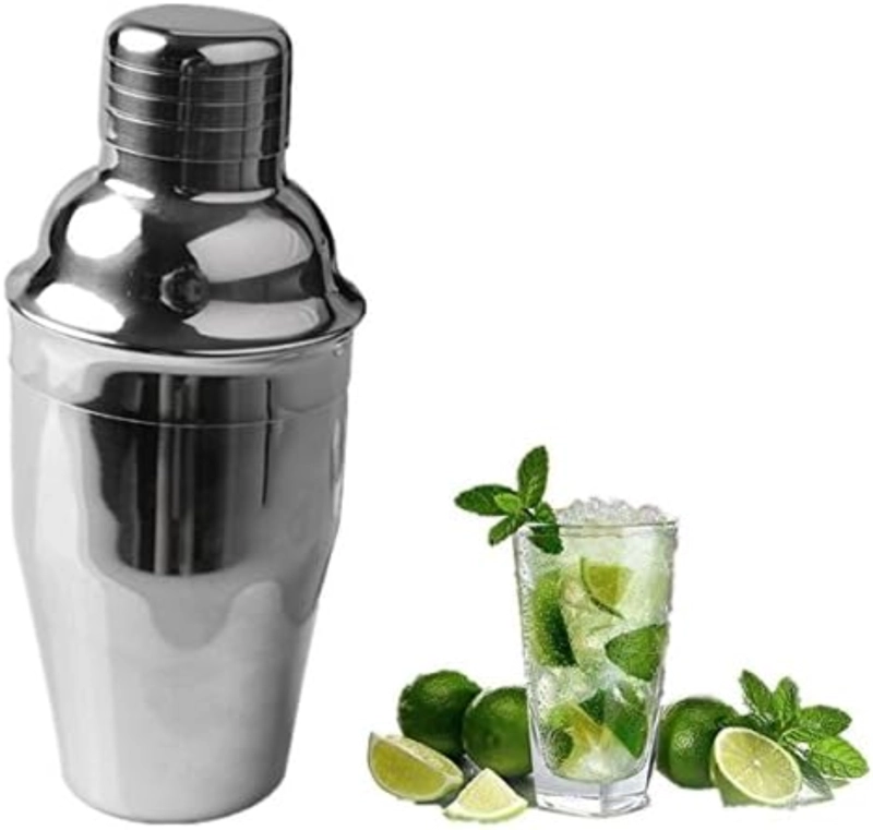 COCTELERA ACERO INOXIDABLE BAR MEZCLADOR DE CÓCTEL 250ML - 1
