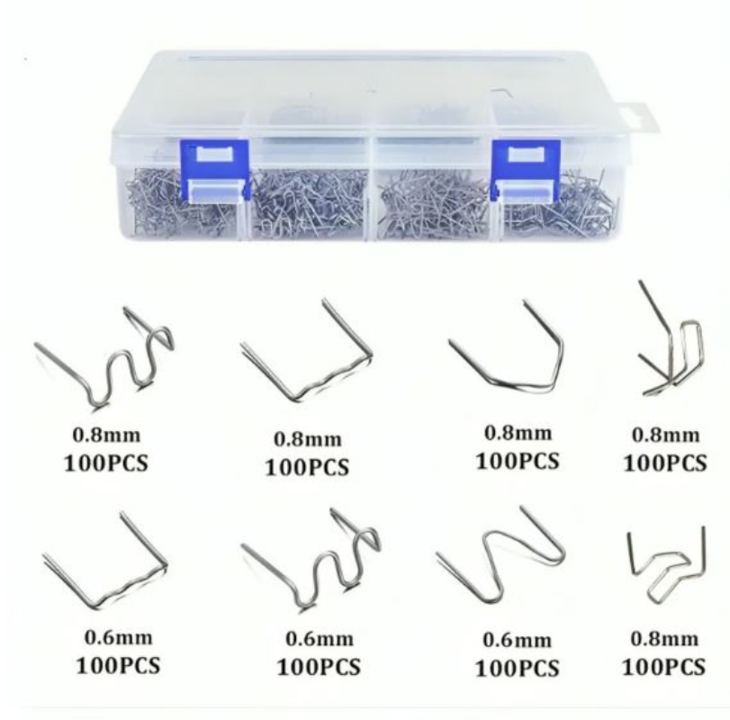 KIT DE GRAPAS PARA SOLDADORA REPARACION DE PLASTICOS 800 PCS - 2