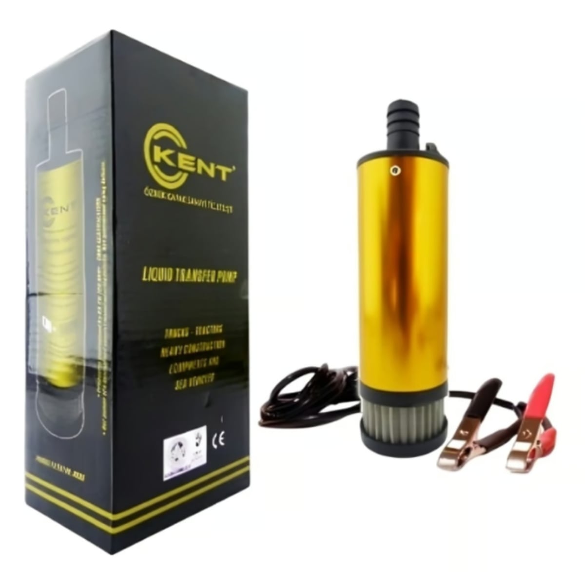 BOMBA ELECTRICA 12VOLT KENT ALUMINIO CON INTERRUPTOR - 1