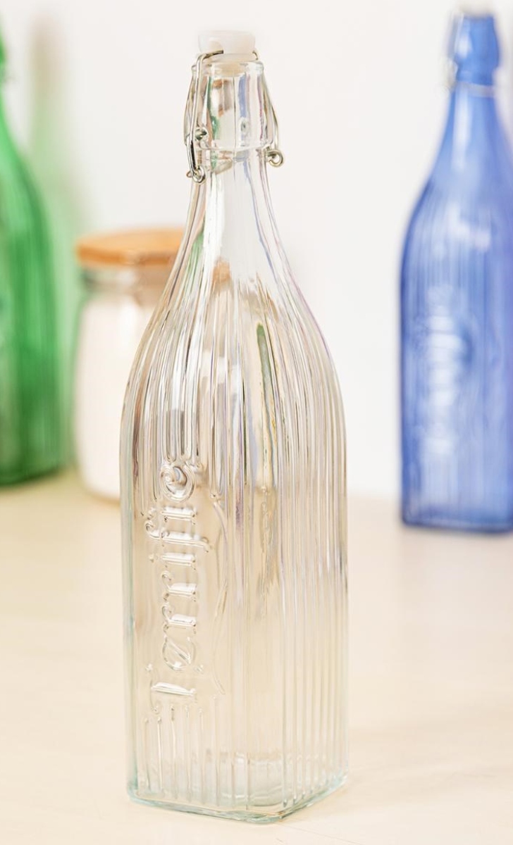 BOTELLA REUTILIZABLE DE VIDRIO 1 LITRO - 2
