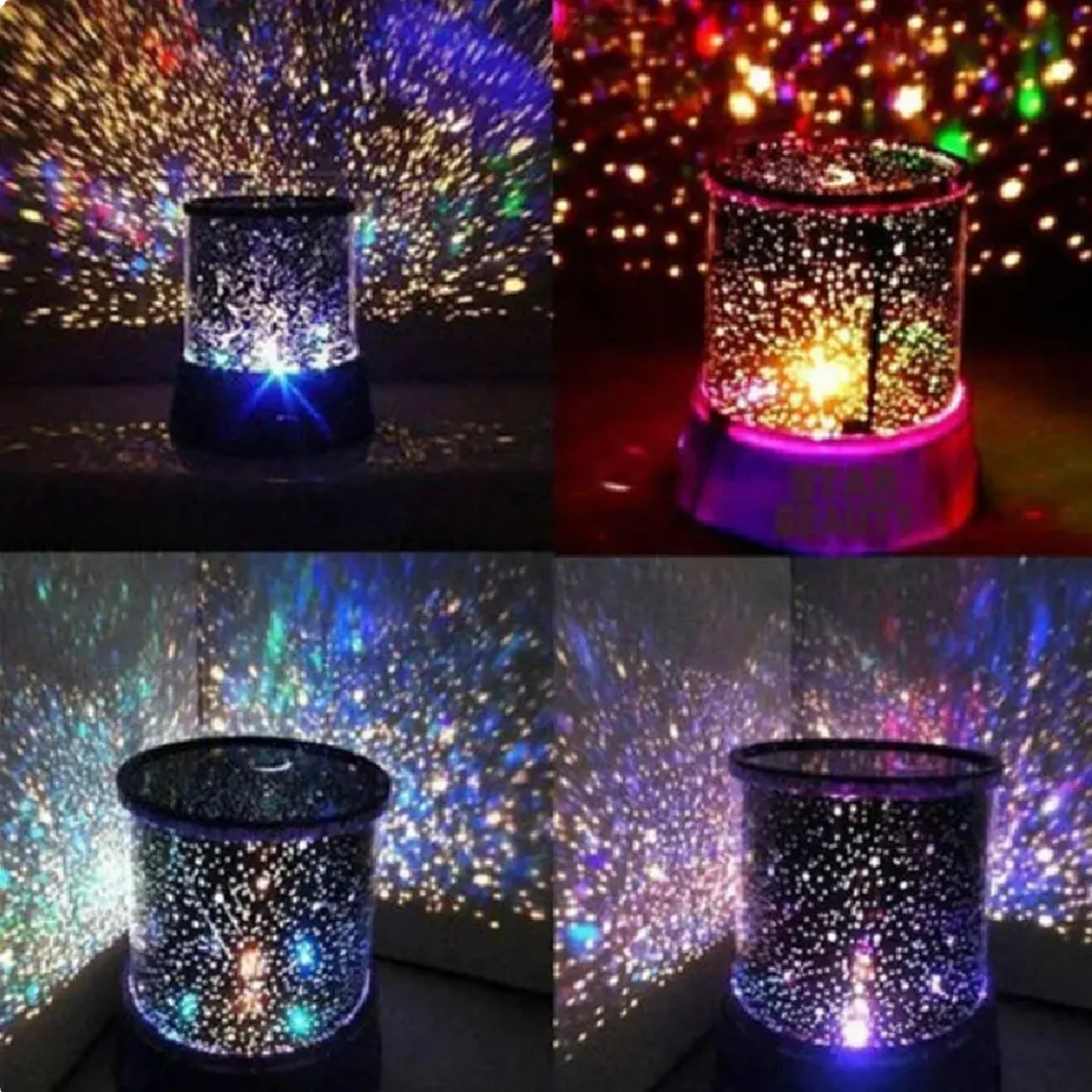 PROYECTOR LÁMPARA LED LUZ CIELO ESTRELLA ESPANTA CUCO NIÑOS - 3