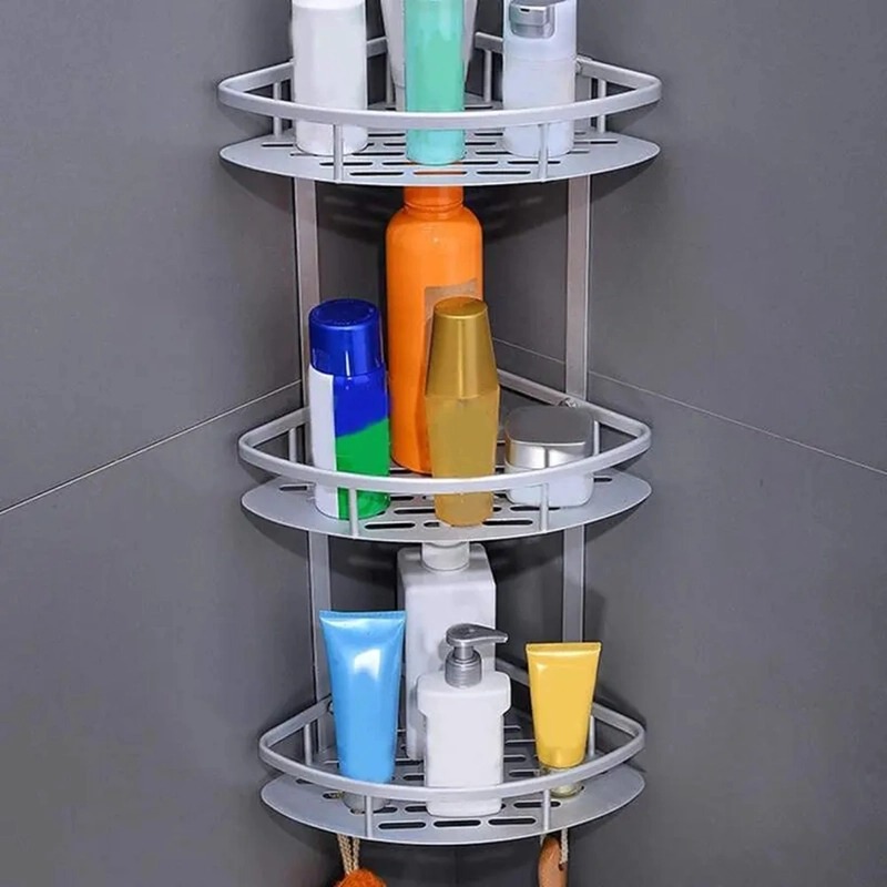 ORGANIZADOR PARA DUCHA ESTANTE ESQUINERO 3 NIVELES MULTIUSO - 4