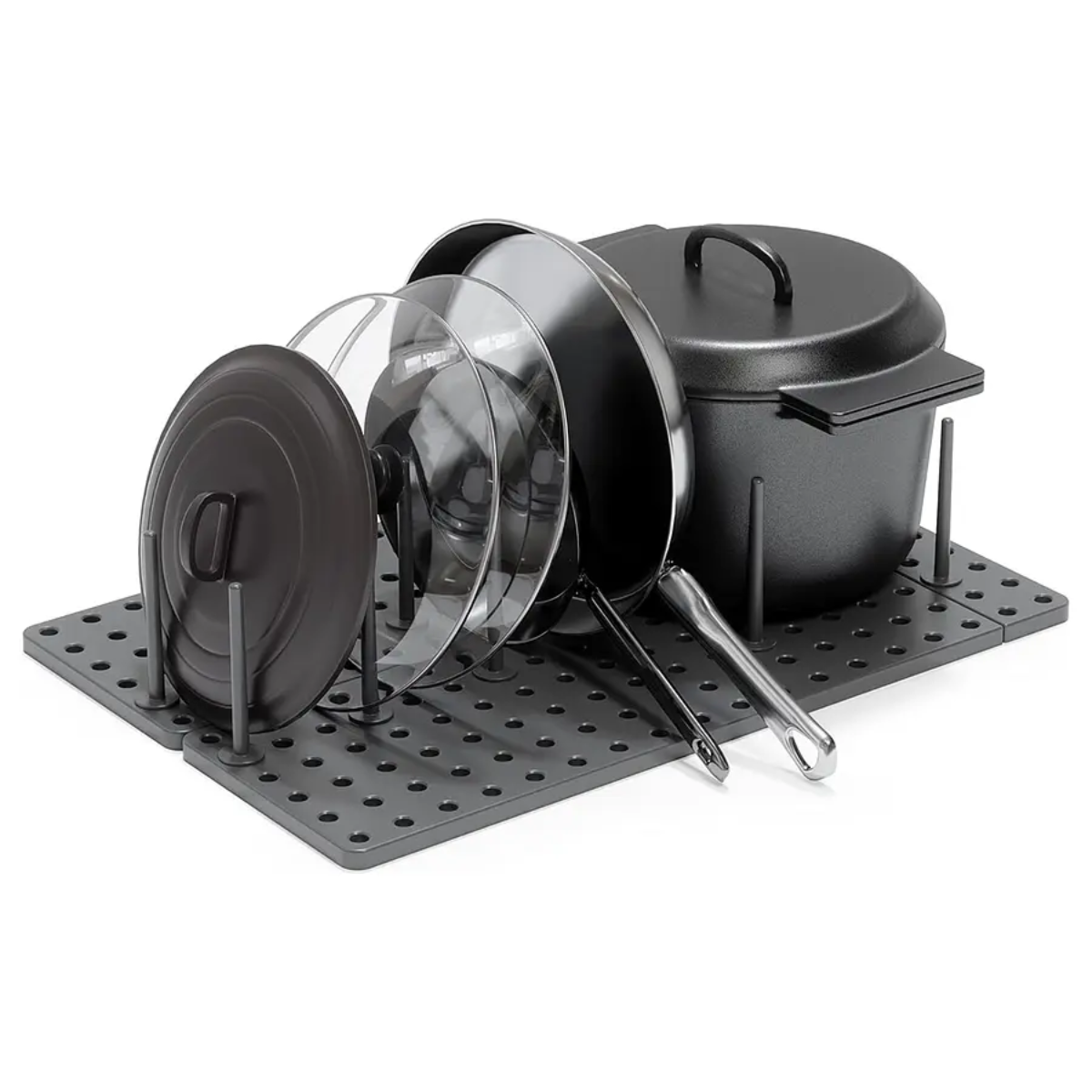 SET 2 ORGANIZADOR ESTANTE AJUSTABLE DE DRENAJE COCINA TIPO DE CAJÓN - 1