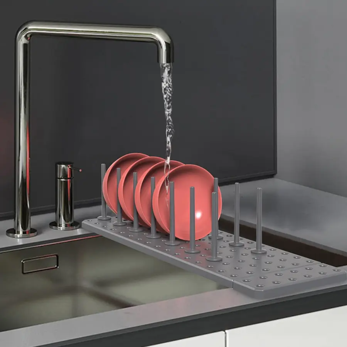 ORGANIZADOR ESTANTE AJUSTABLE DRENAJE COCINA TIPO DE CAJÓN - 3