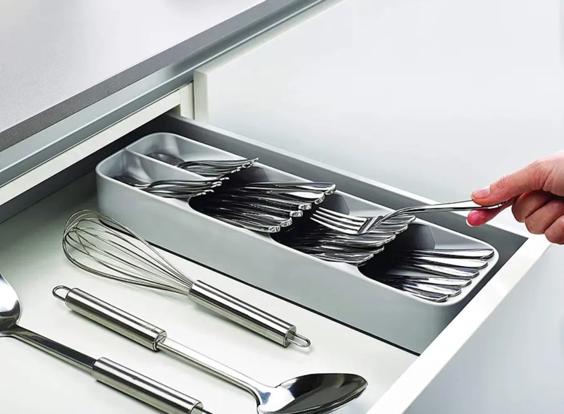 ORGANIZADOR CUBIERTOS COCINA CUCHARA TENEDOR CUCHILLO - 4
