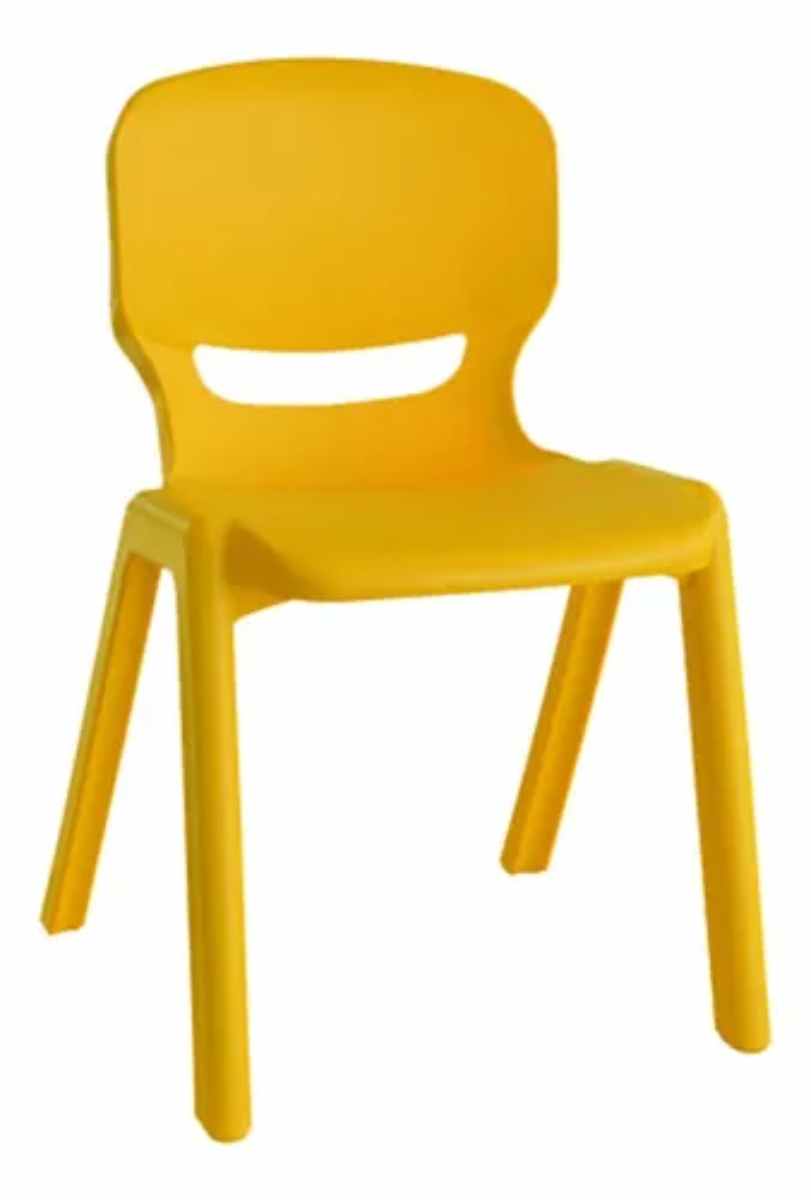SILLA PLASTICA INFANTIL NIÑOS Y NIÑAS AMARILLO - 1