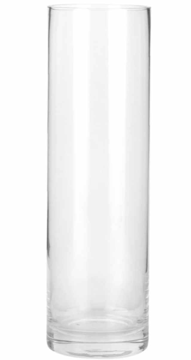 FLORERO DE VIDRIO LISO CILINDRO 30 CM - 2