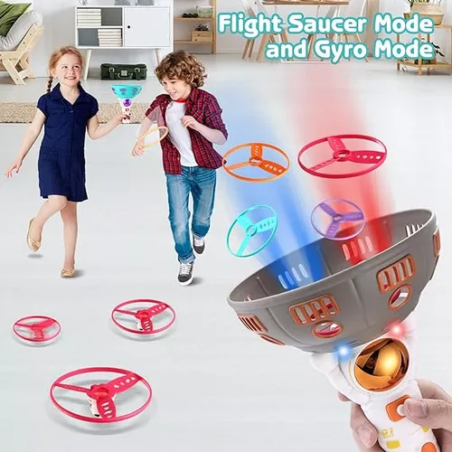 LANZADOR DE DISCOS VOLADORES ASTRONAUTA JUGUETE PARA NIÑOS - 2