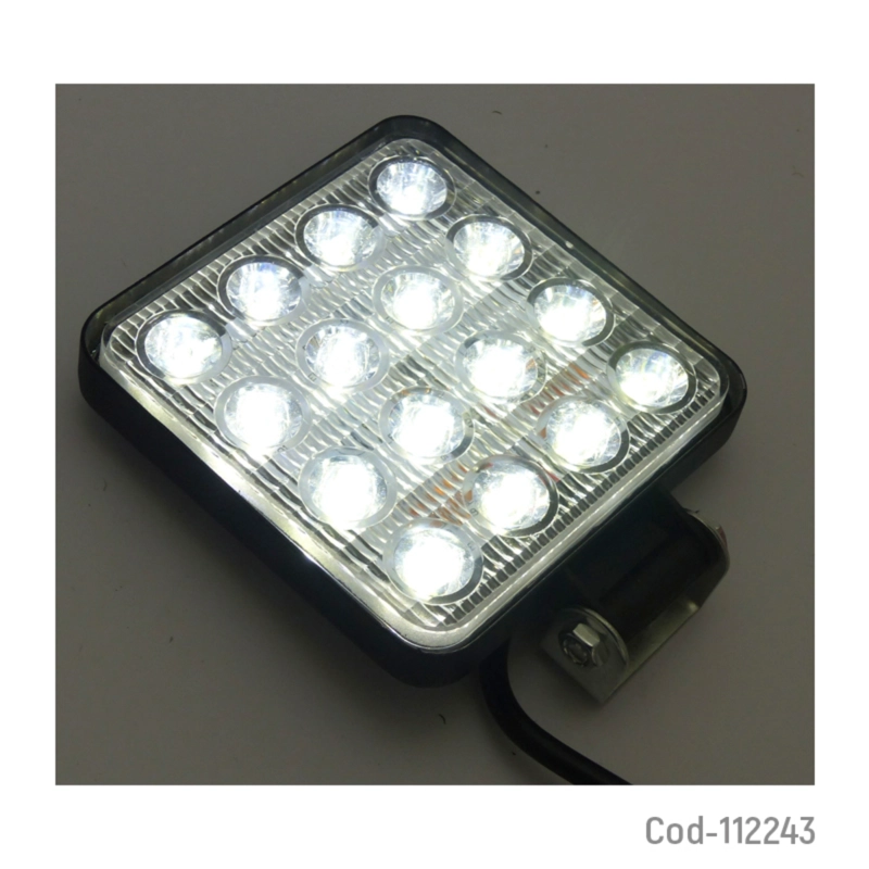 NEBLINERO LED 16 LED CUADRADO 48W SLIM 12/24 VOLT - 2