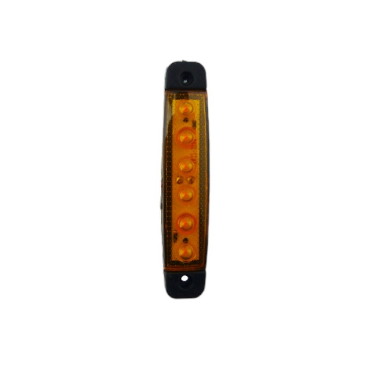 LUZ LED LATERAL 6 LED PARA CAMION SET X 4 12/24 VOLT NARANJA - 1