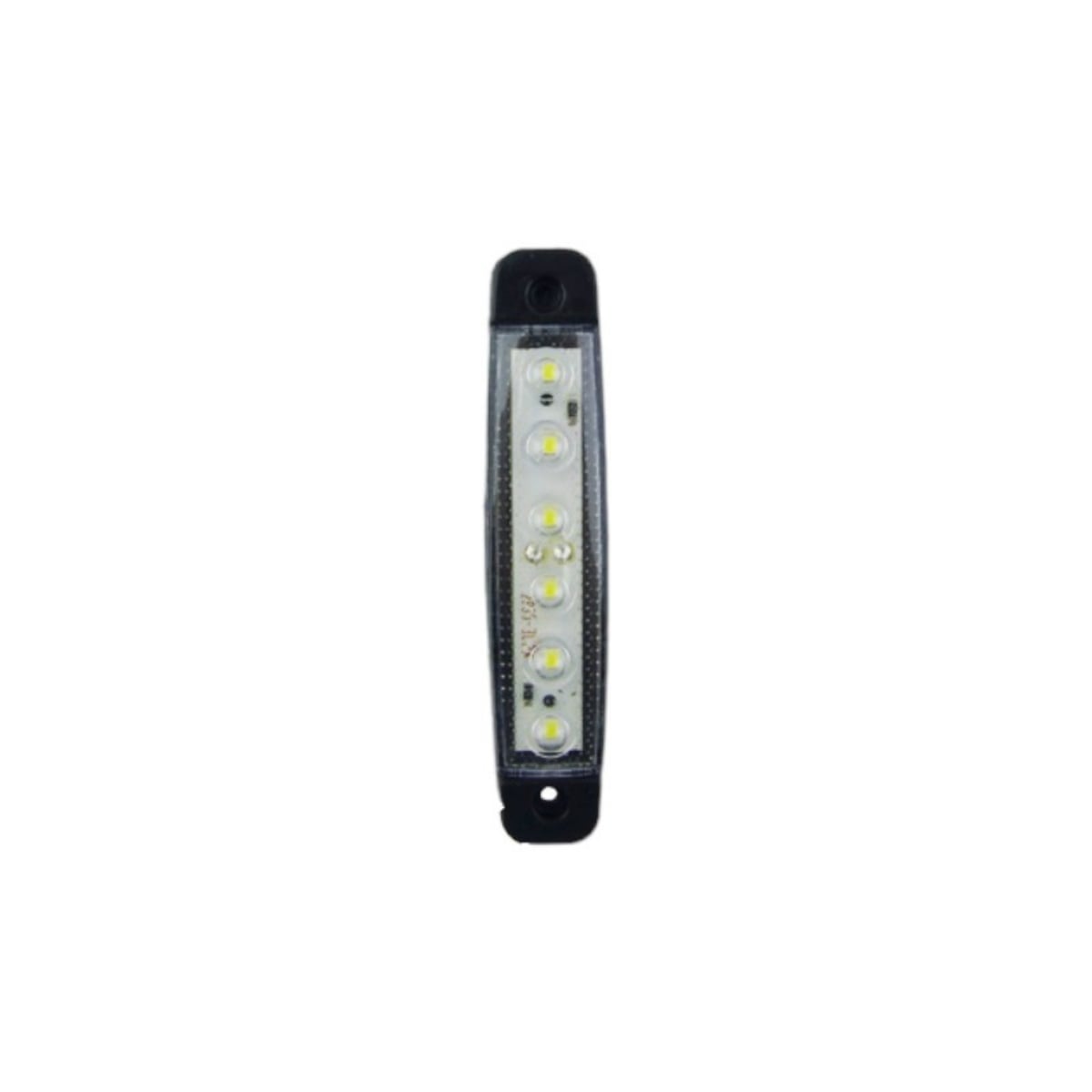 LUZ LED LATERAL 6 LED PARA CAMION SET X 4 12/24 VOLT BLANCA - 1