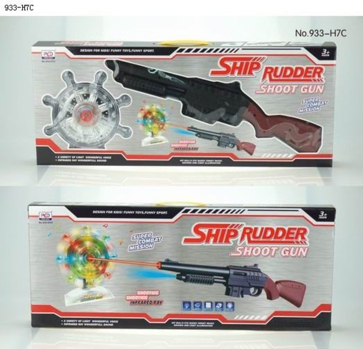 JUGUETE RIFLE LÁSER CON OBJETIVO - 1