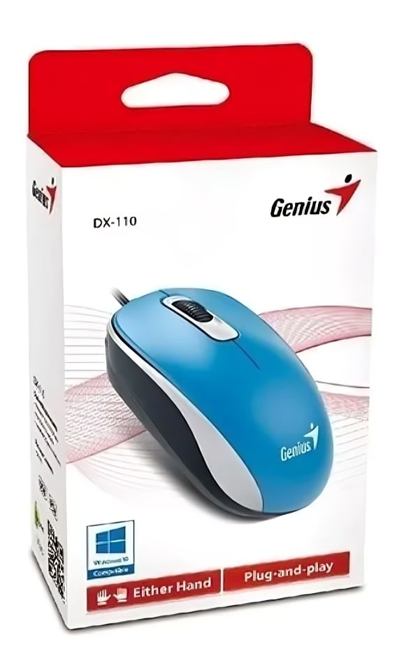 MOUSE GENIUS DX110 BÁSICO AZUL - 3