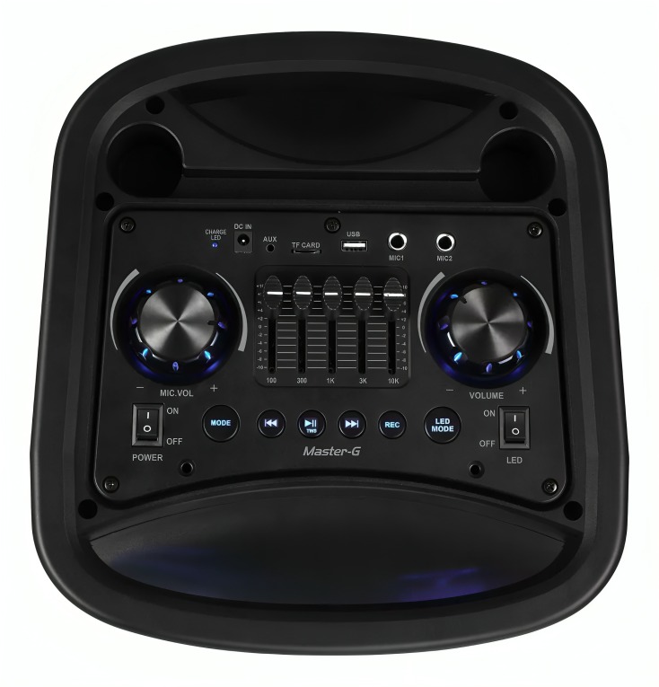 PARLANTE KARAOKE BLUETOOTH 8' X2 60W MGPHANTOM - 5