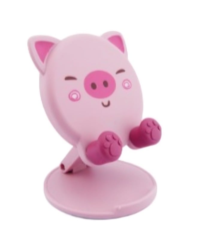 PORTA SMARTPHONE FIGURAS ANIMALES CERDO PARA SOBREMESA PARA NIÑOS - 3