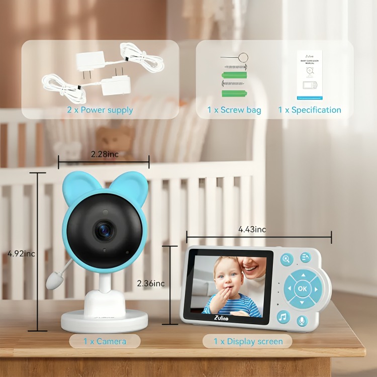CÁMARA BABY VIDEO MONITOR BEBES MICROFONO VISION NOCTURNO - 2