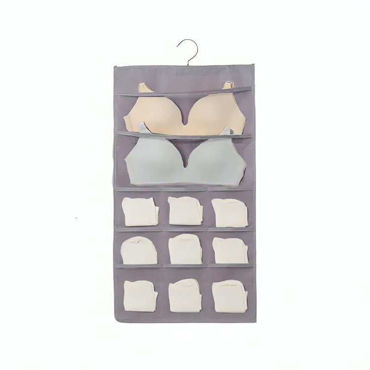 ORGANIZADOR COLGANTE SOSTENES CALCETAS GRIS - 1