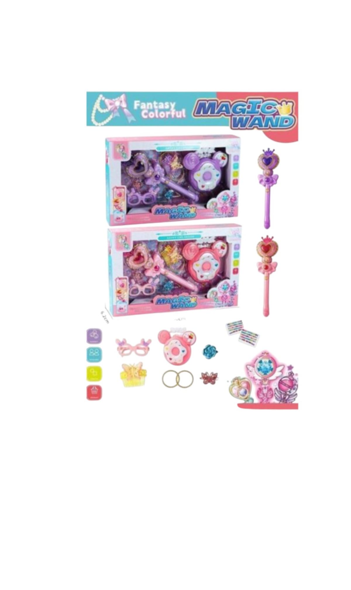 SET JUEGO Y ACCESORIOS MAGIC WAND VIOLETA - 2
