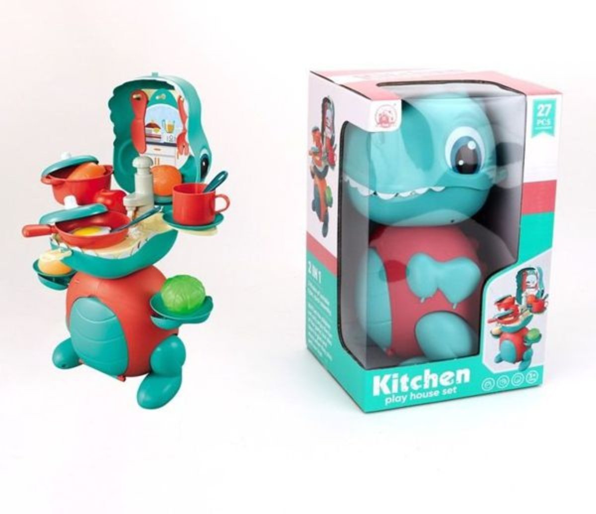 JUEGO DE COCINA DINO PLAY HOUSE TURQUESA - 1