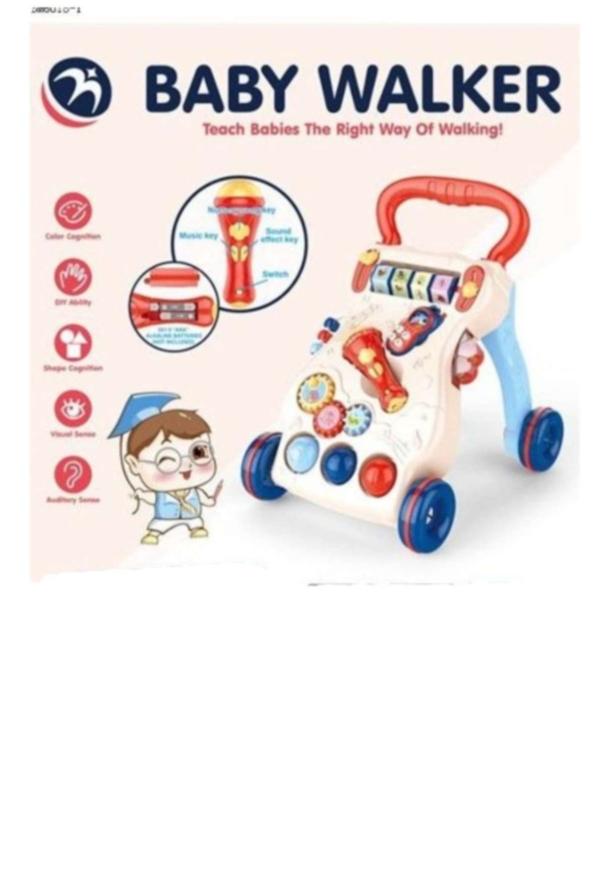 ANDADOR CAMINADOR PARA BEBE MUSICAL CAMINADOR JUGUETES INTERACTIVOS - 2