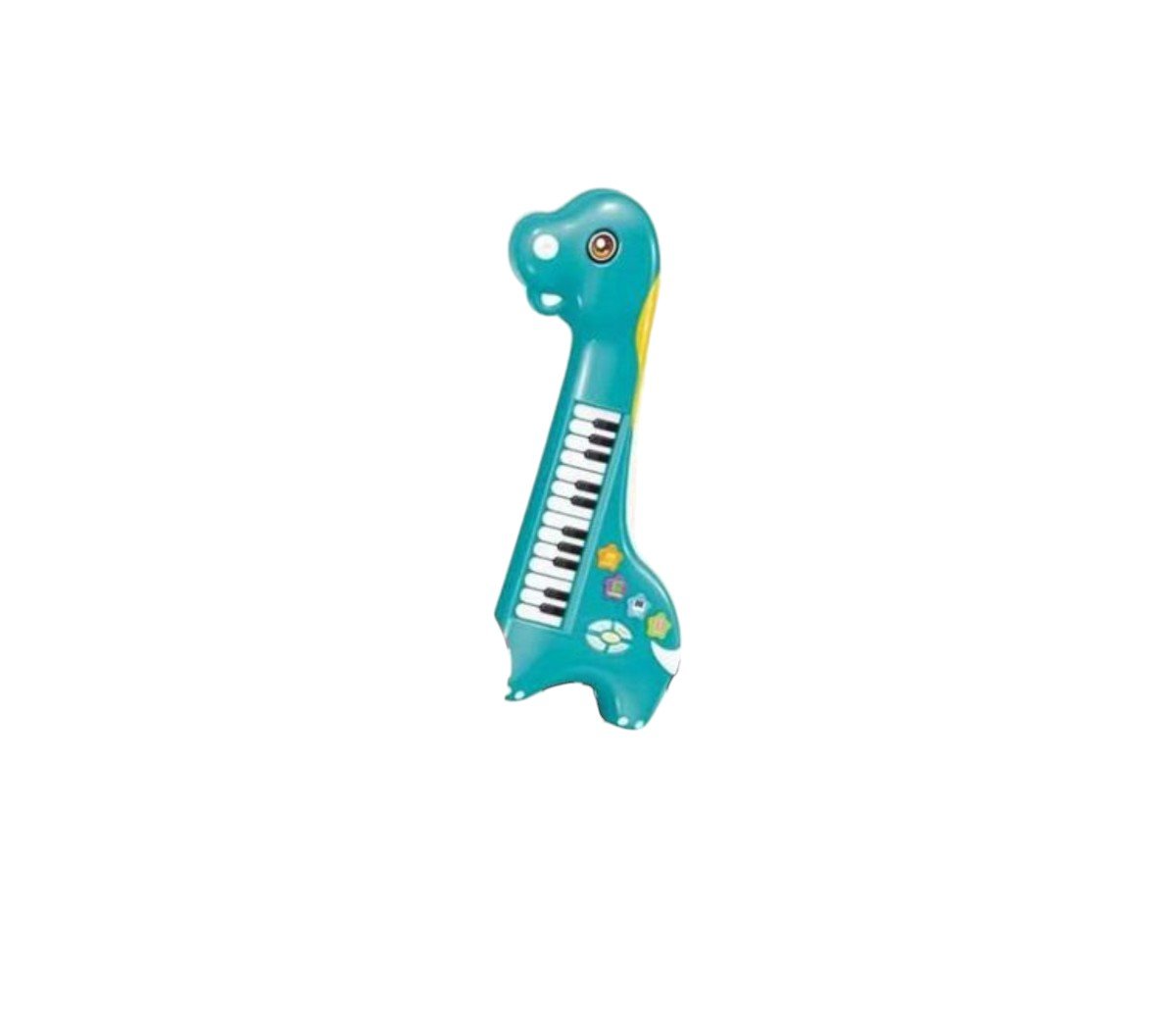 MINI TECLADO PIANO MUSICAL DINOSAURIO INTERACTIVO NIÑOS CELESTE - 2