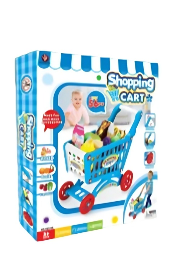 CARRITO DE COMPRAS 56 PCS - AZUL - 2