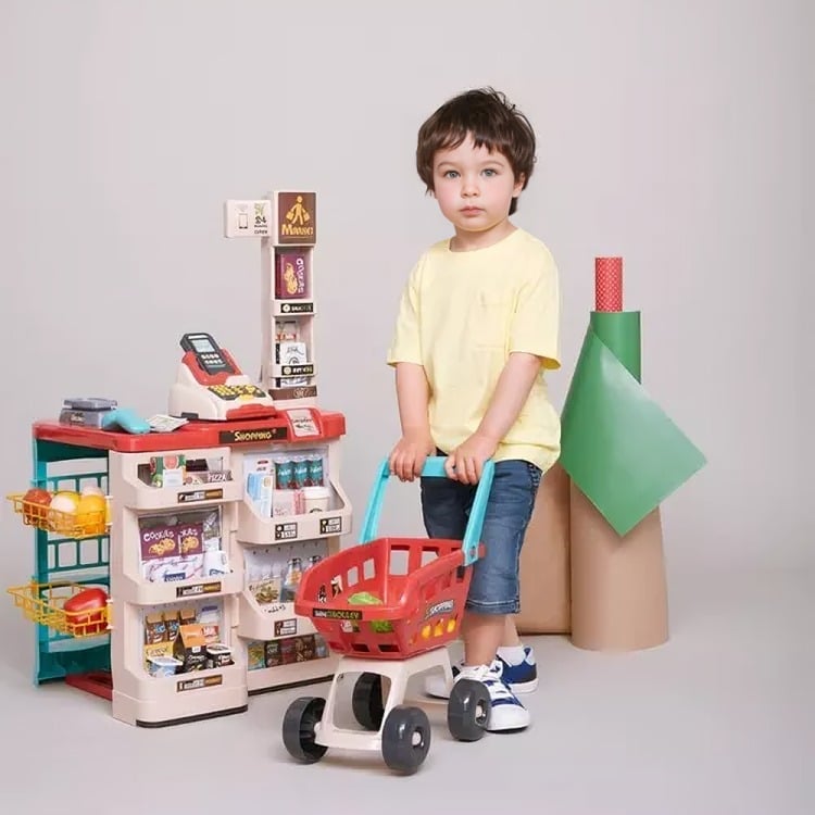 HOME MARKET CON CARRITO 48PCS - 2