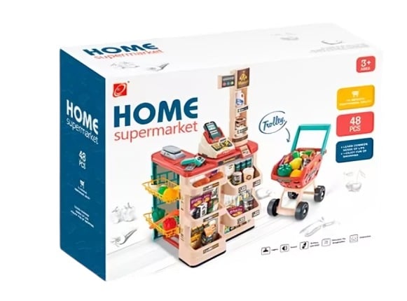 HOME MARKET CON CARRITO 48PCS - 3