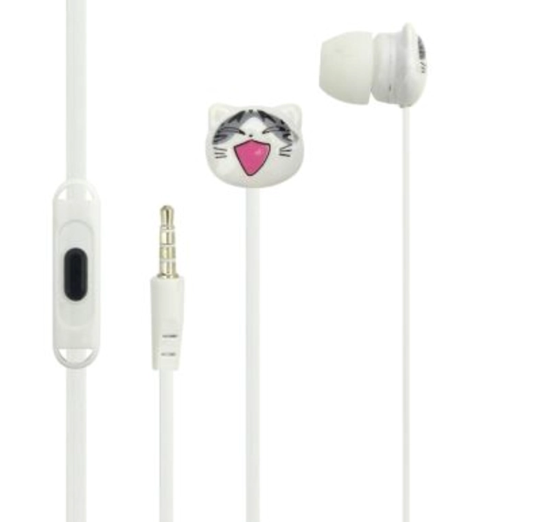 AUDIFONOS PARA NIÑO CON CABLE, DISEÑO GATOS, TUK T-88. EN CAJA. - 1