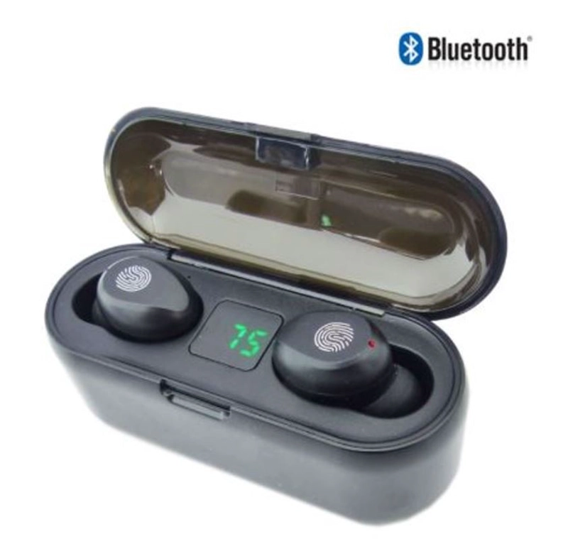 AUDIFONOS BLUETOOTH, CARGADOR MAGNETICO E INDICADOR DE CARGA DIGITAL. - 2