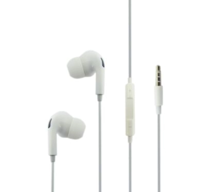 AUDIFONOS IN EAR CON MICROFONO PLUG 3.5 ESTEREO, BLANCO EN CAJA DE CRISTAL. - 1