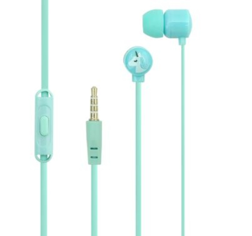AUDIFONO PARA NIÑOS CON CABLE, UNICORNIO, TUK T-308, 4 COLORES. EN CAJA. - 1