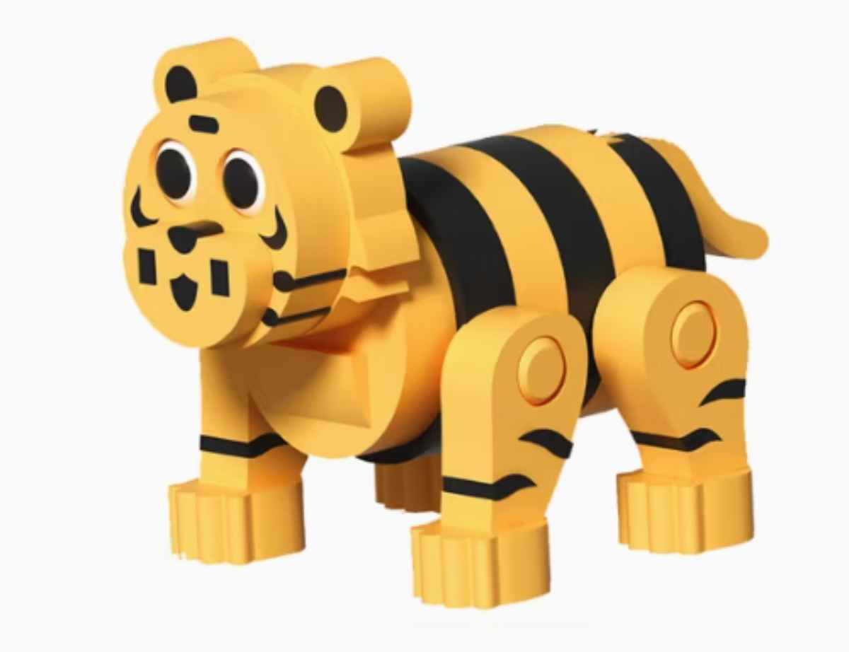BLOQUES CONSTRUCCIÓN EVA 3D TIGRE 59 PIEZAS - 2