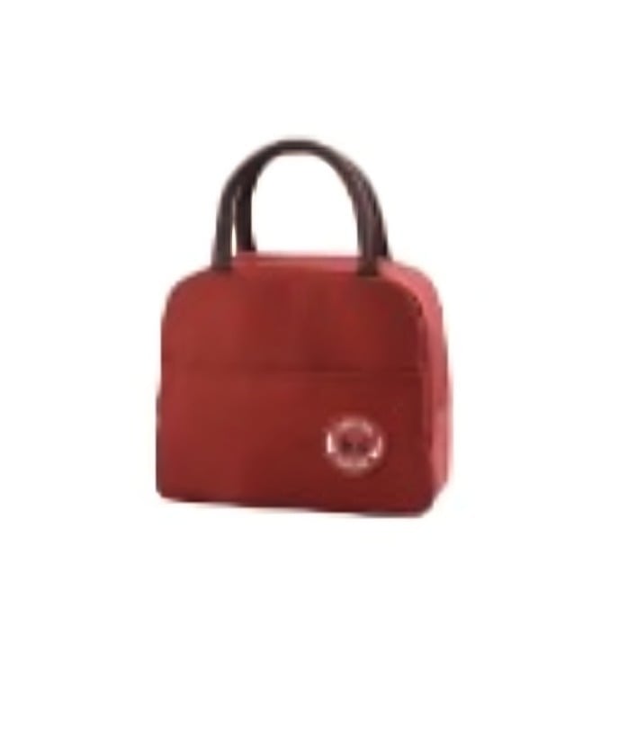 LONCHERA TERMICA ESCOLAR INFANTIL COLOR LISO ROJO - 1
