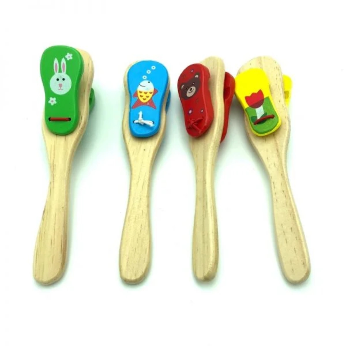 SET 2 CASCABEL MULTICOLOR LARGO - 2