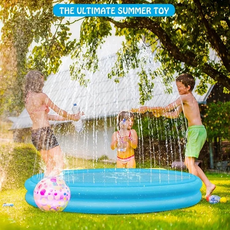 PISCINA LANZA AGUA 125CM AZUL - 3