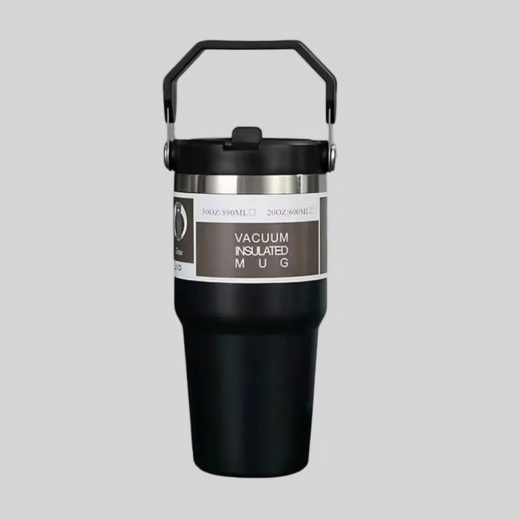 MUG VASO TERMO MUG PARA CAFE AGUA 600ML INOXIDABLE - 2
